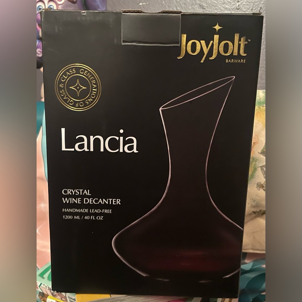Lancia Crystal Wine Decanter 1200ml/40oz